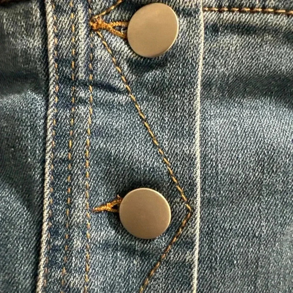 NWT Dylan Ryan denim croptop corset women’s Sz: L - Picture 7 of 7